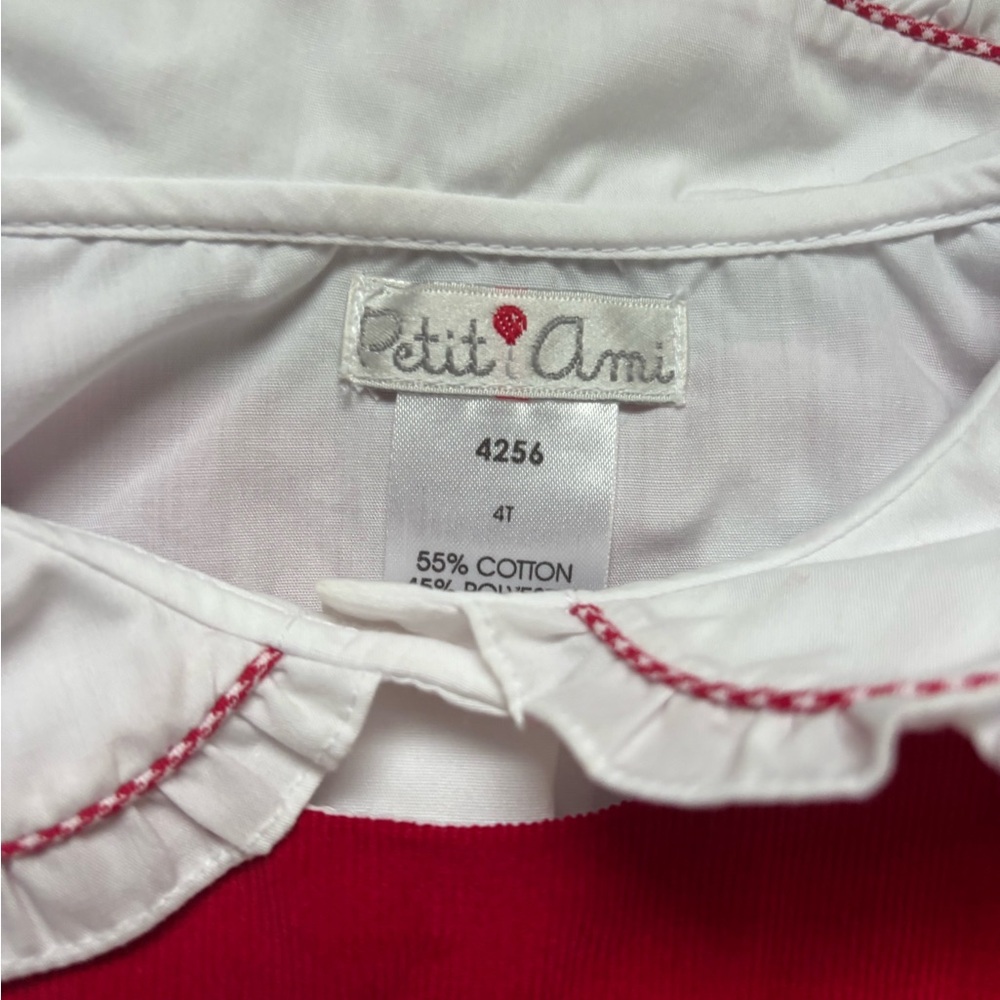 Petit Ami Red and White Kids Costume Dress - Picture 3 of 3